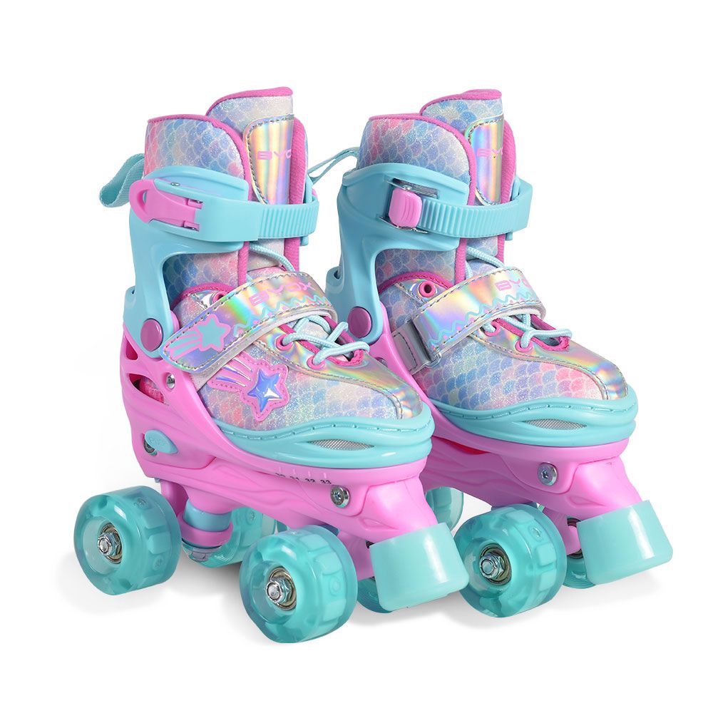 Role reglabile Byox Ariel Blue Pink M 34-37 - poza 1