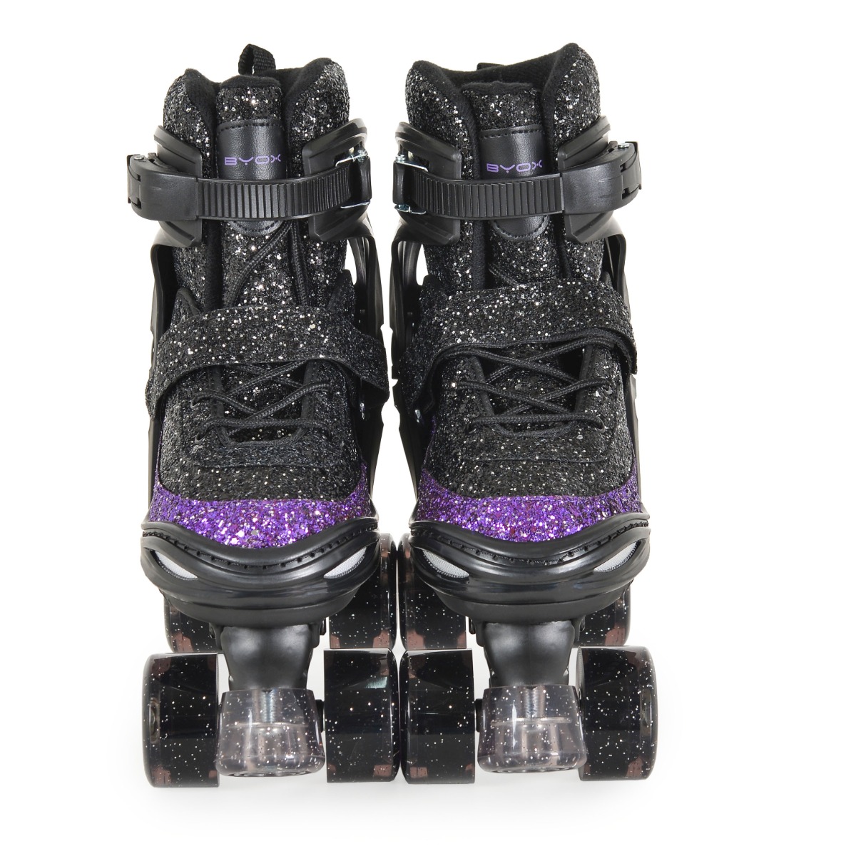 Role reglabile Byox Sparkle M (34-37) Negru, Mov - poza 4