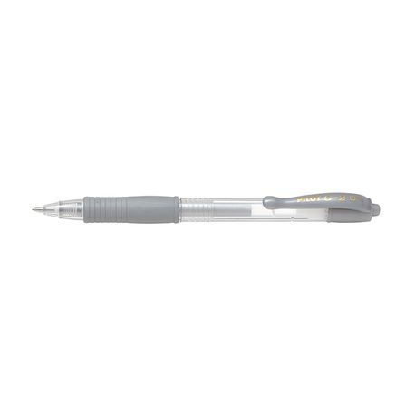 Roller cu gel G-2 Metalic Pilot 0.7 mm varf mediu argintiu