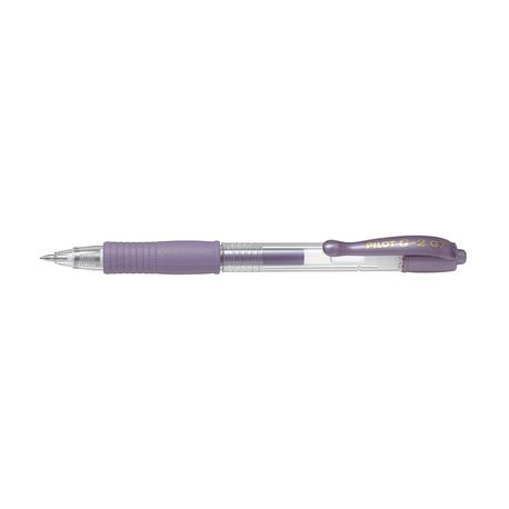 Roller cu gel G-2 Metalic Pilot 0.7 mm varf mediu violet