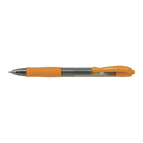 Roller cu gel G-2 Pilot 0.7 mm varf mediu portocaliu