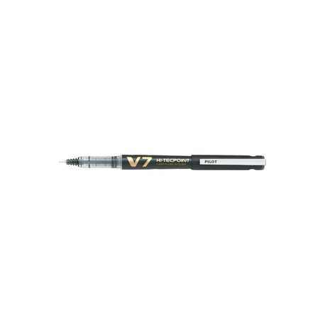 Roller reincarcabil V7 Hi-Tecpoint Pilot 0.7 mm varf mediu negru