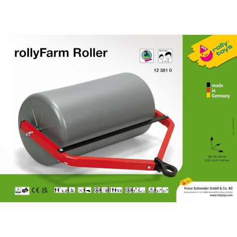 Roller sau Compactor pentru tractor cu pedale Rolly Toys - FARM Roller 12 381 0 - poza 2