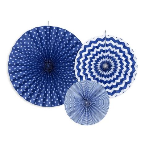 Rozete decorative bleu 3 buc - poza 1