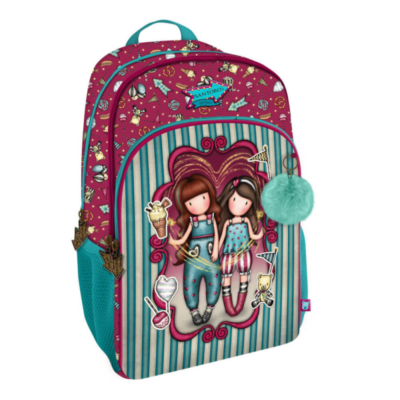 Rucsac cu 3 compartimente adaptabil la troler Santoro Gorjuss Fireworks - poza 1