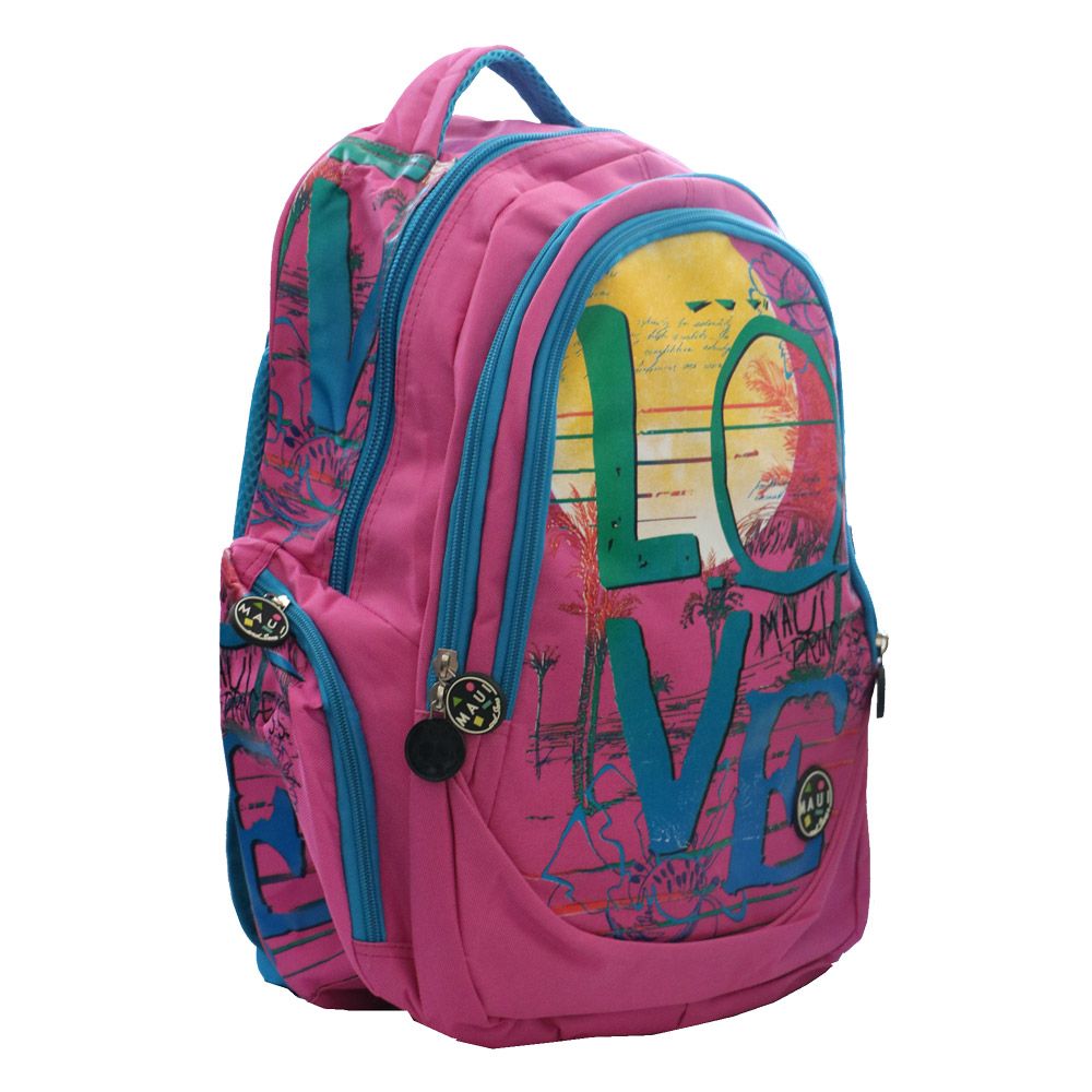 Rucsac cu 3 compartimente Love pink - poza 2