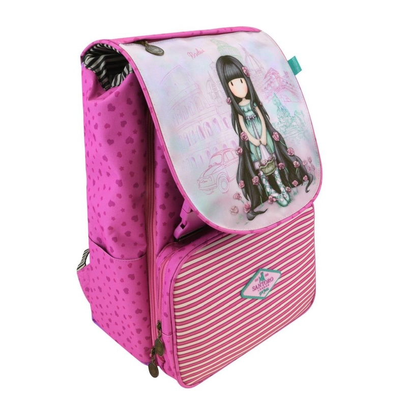 Rucsac cu clapeta Gorjuss Cityscape Rosebud - poza 2