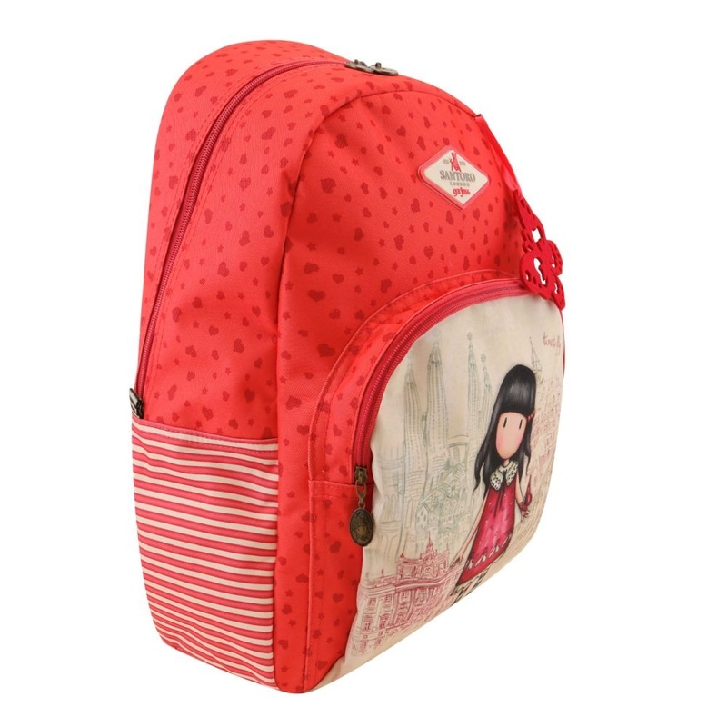 Rucsac cu fermoar dublu Gorjuss Cityscape Time To Fly - poza 2