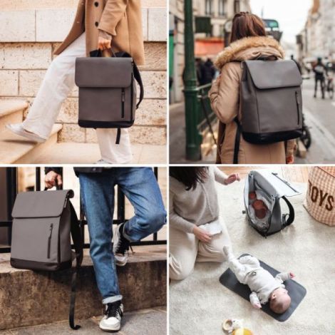 Rucsac de infasat Beaba Oslo Mineral Grey - poza 5