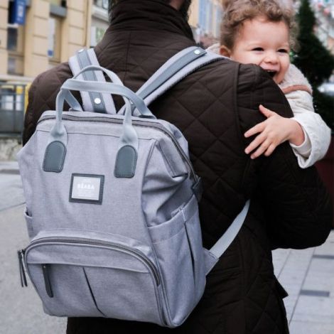 Rucsac de infasat Beaba Wellington Heather Grey - poza 2