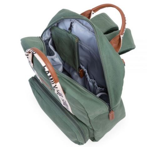 Rucsac de infasat Childhome Family Club Signature Verde - poza 2