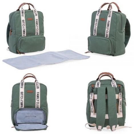 Rucsac de infasat Childhome Family Club Signature Verde - poza 3