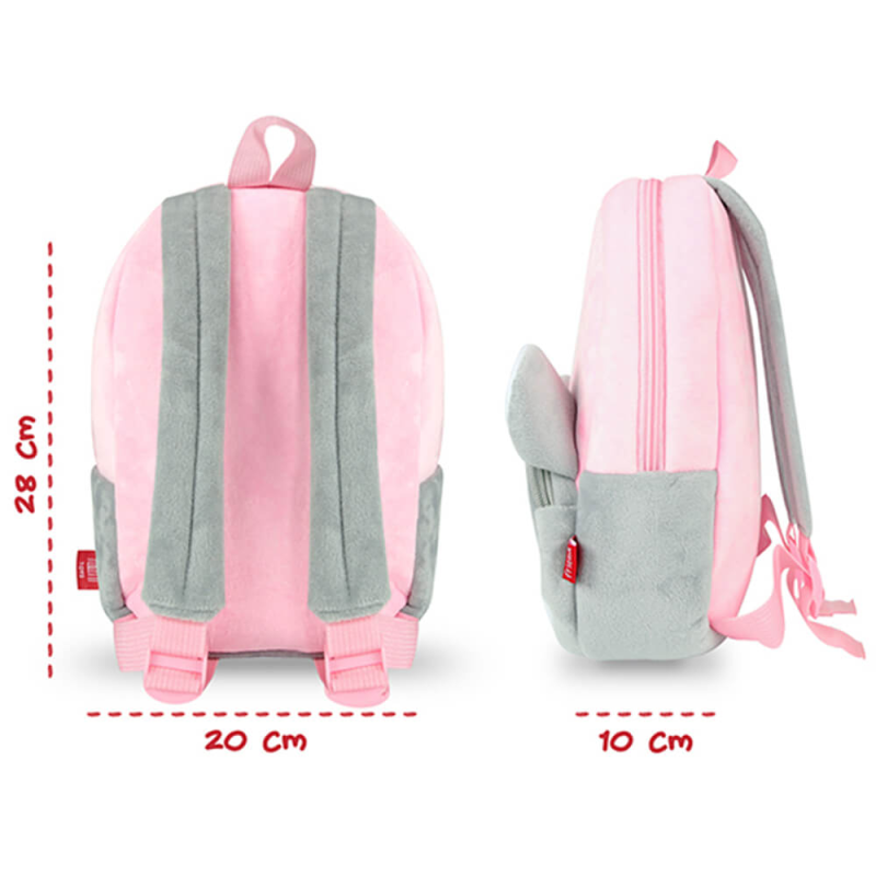 Rucsac de plus cu buzunar Soricel 21 cm - poza 2