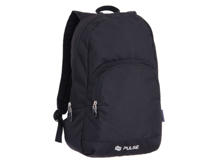 Rucsac ergonomic pentru scoala cu 2 compartimente,model Solo Black,44x29x18 cm