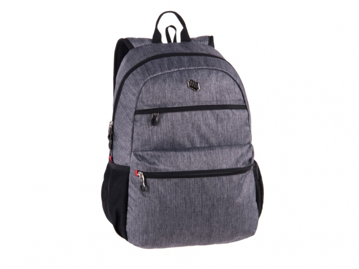 Rucsac ergonomic pentru scoala cu compartimet laptop,model Cationic Gray,46x33x23 cm