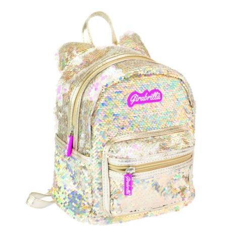 Rucsac mini Girabrilla Kitty , model Pisicuta cu paiete reversibile - poza 2