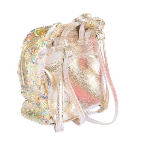 Rucsac mini Girabrilla Kitty , model Pisicuta cu paiete reversibile - poza 3