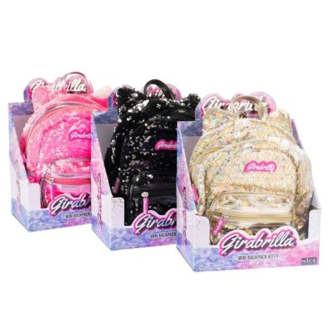 Rucsac mini Girabrilla Kitty , model Pisicuta cu paiete reversibile - poza 5