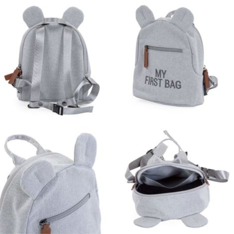 Rucsac pentru copii Childhome My First Bag Canvas Gri - poza 2