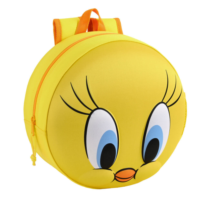 Rucsac rotund 3D Tweety 28.5x28.5x10 cm - poza 1