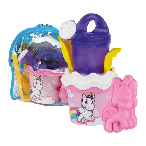 Rucsac Unicorn cu unelte pentru apa si nisip, galetusa si stropitoare incluse - poza 1