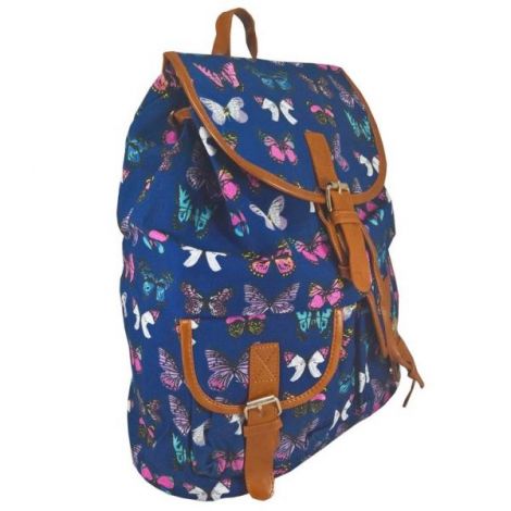 Rucsac urban Butterfly, fond albastru inchis - LaRue - poza 1