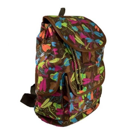 Rucsac urban Dragonfly, fond maro - LaRue - poza 2