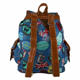 Rucsac urban Love2Travel, bleu, LaRue - poza 3