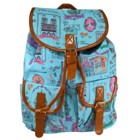 Rucsac urban Paris Pastel Ciel - LaRue - poza 1