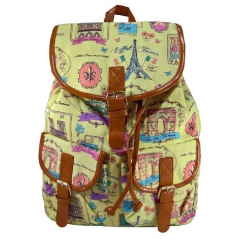 Rucsac urban Paris Pastel Jaune - LaRue - poza 1