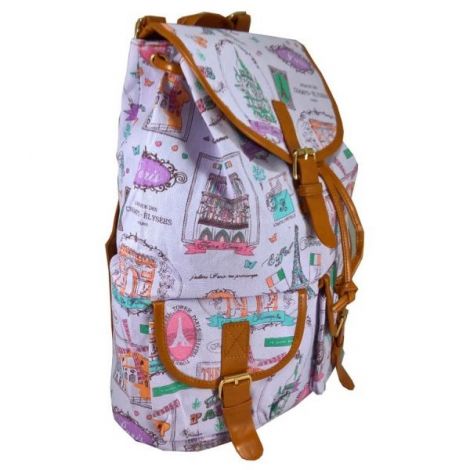 Rucsac urban Paris Pastel Lilas - LaRue - poza 2