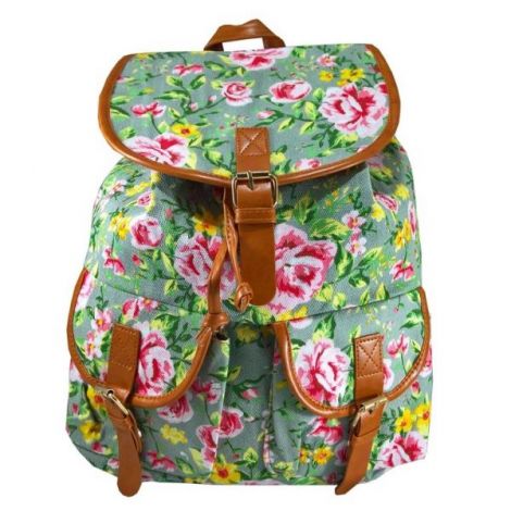 Rucsac urban Roses, fond gri - LaRue - poza 1