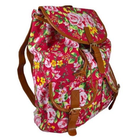 Rucsac urban Roses, fond roz inchis - LaRue - poza 2