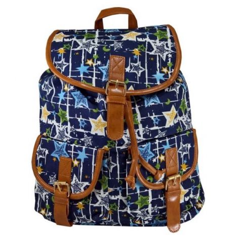 Rucsac urban Stars, fond bleumarin - LaRue - poza 1