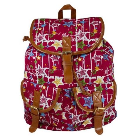 Rucsac urban Stars, fond roz inchis - LaRue - poza 1