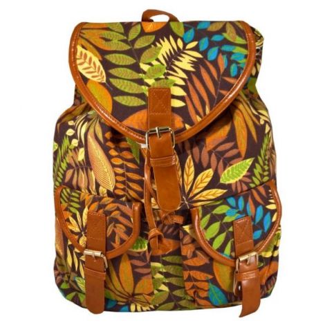 Rucsac urban Tropical, fond maro - LaRue - poza 2