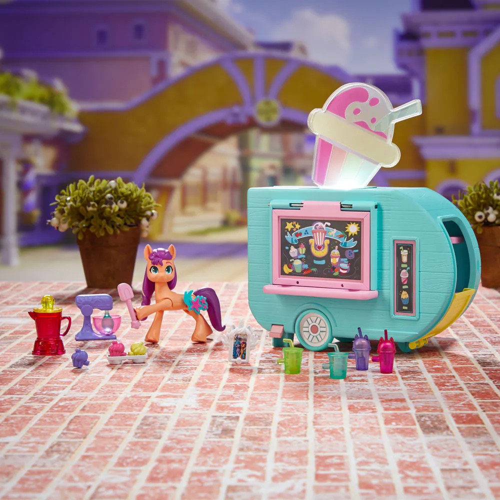 Rulota de Smoothie a lui Sunny Starscount Hasbro My Little Pony - poza 5