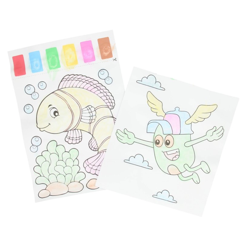 Sabloane de colorat cu apa 10 foi Grafix 150074 - poza 2