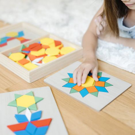 Sabloane si forme geometrice din lemn Melissa and Doug - poza 5