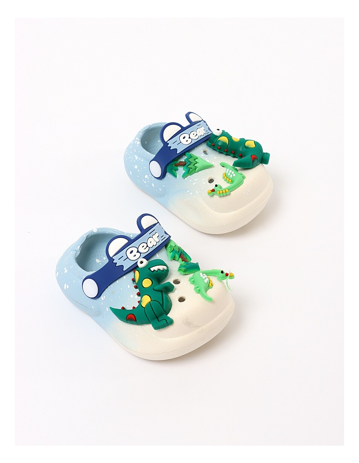 Saboti Bear-Dinozaur crem-bleu