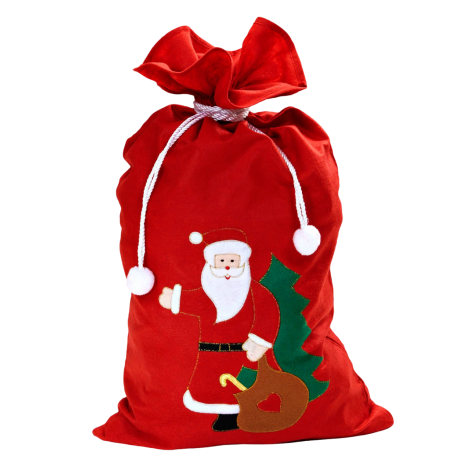Sac mos craciun 60x100 cm - poza 1