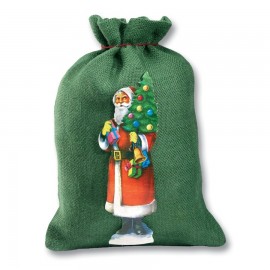 Sac Mos Nicolae iuta verde 25*35 cm
