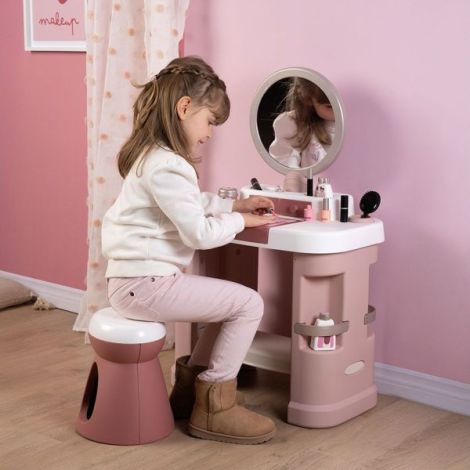 Salon de infrumusetare Smoby My Beauty Dressing Table roz cu 15 accesorii - poza 5