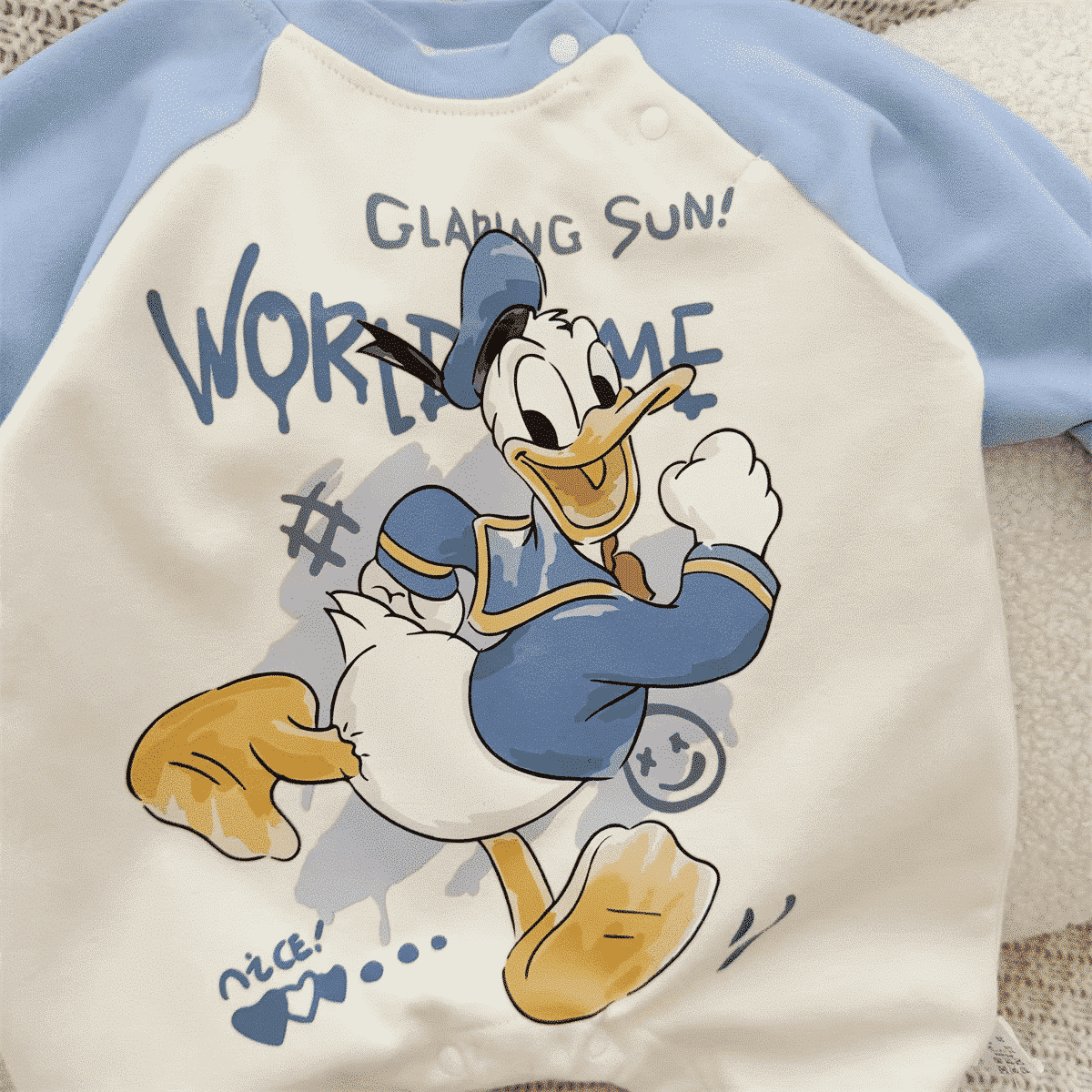 Salopeta Albastra Baieti Donald - 9-12 luni - poza 2