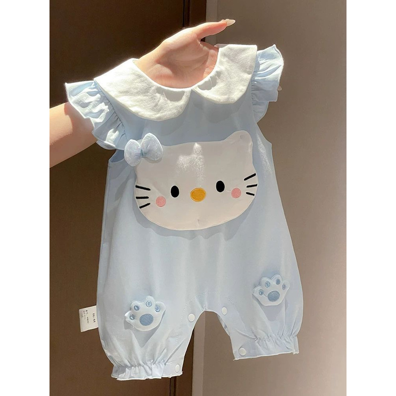 Salopetă Albastră Fetițe Cute Kitty Natalia - 9-12 luni - poza 2