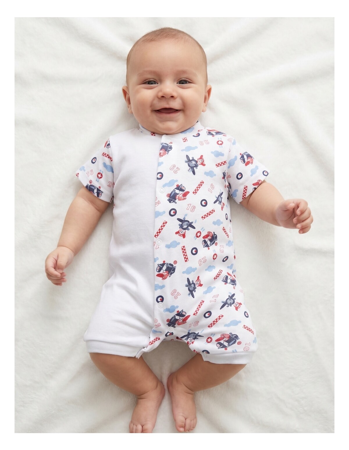 Salopeta bebe, imprimata airplane boy