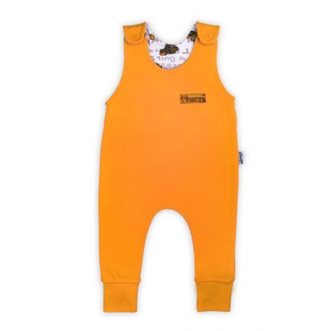 Salopeta de bumbac 100% (181024) Colectia Big Trucks 2021 Galbena Marimea 62 - poza 1