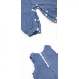 Salopeta denim papusi 40 cm Miniland - poza 2