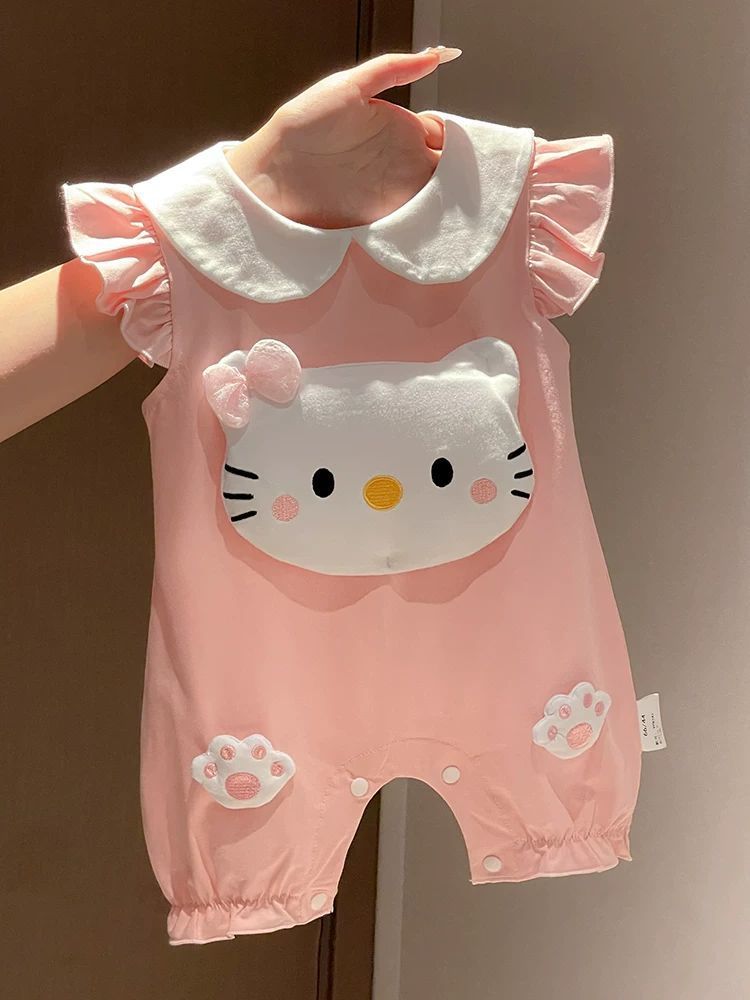 Salopetă Roz Fetițe Cute Kitty Natalia - 9-12 luni - poza 2