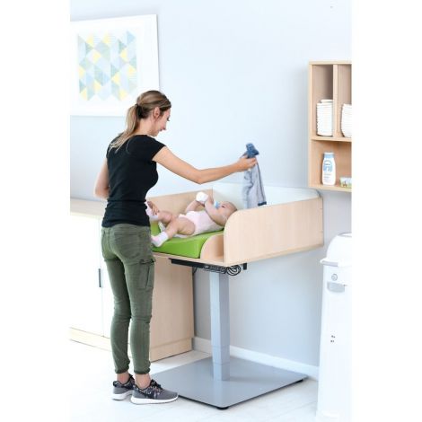 Saltea albastra pentru infasat si schimbat scutece, 63 x 73 x 10 cm, cresa si gradinita - poza 4